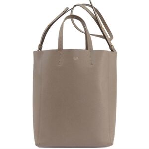 Celine Taupe Vertical Cabas